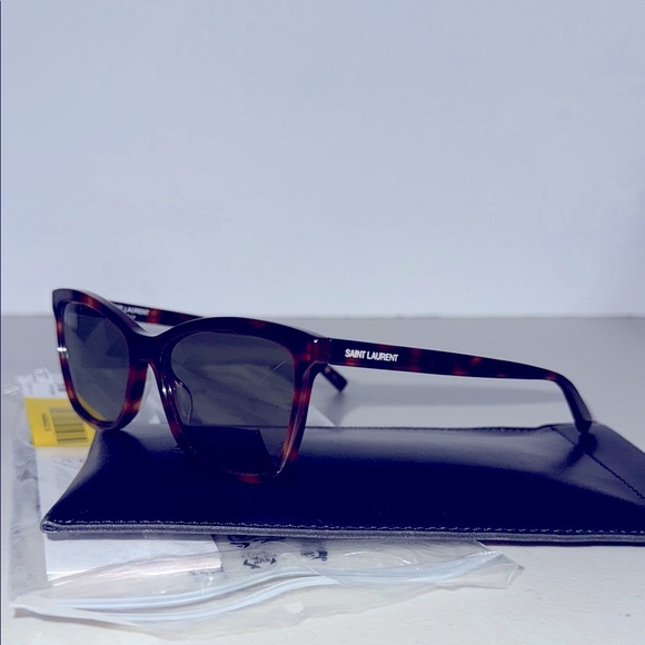 Saint Laurent Accessories - NEW YSL $595 Saint Laurent TORTOISE HAVANA Brown Sunglasses